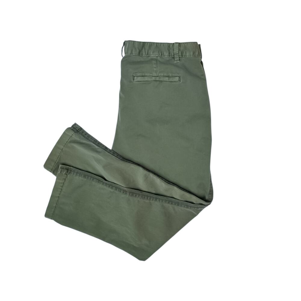 GAP Size 16 Green Girlfriend Chino Pants Stretch Cotton Casual